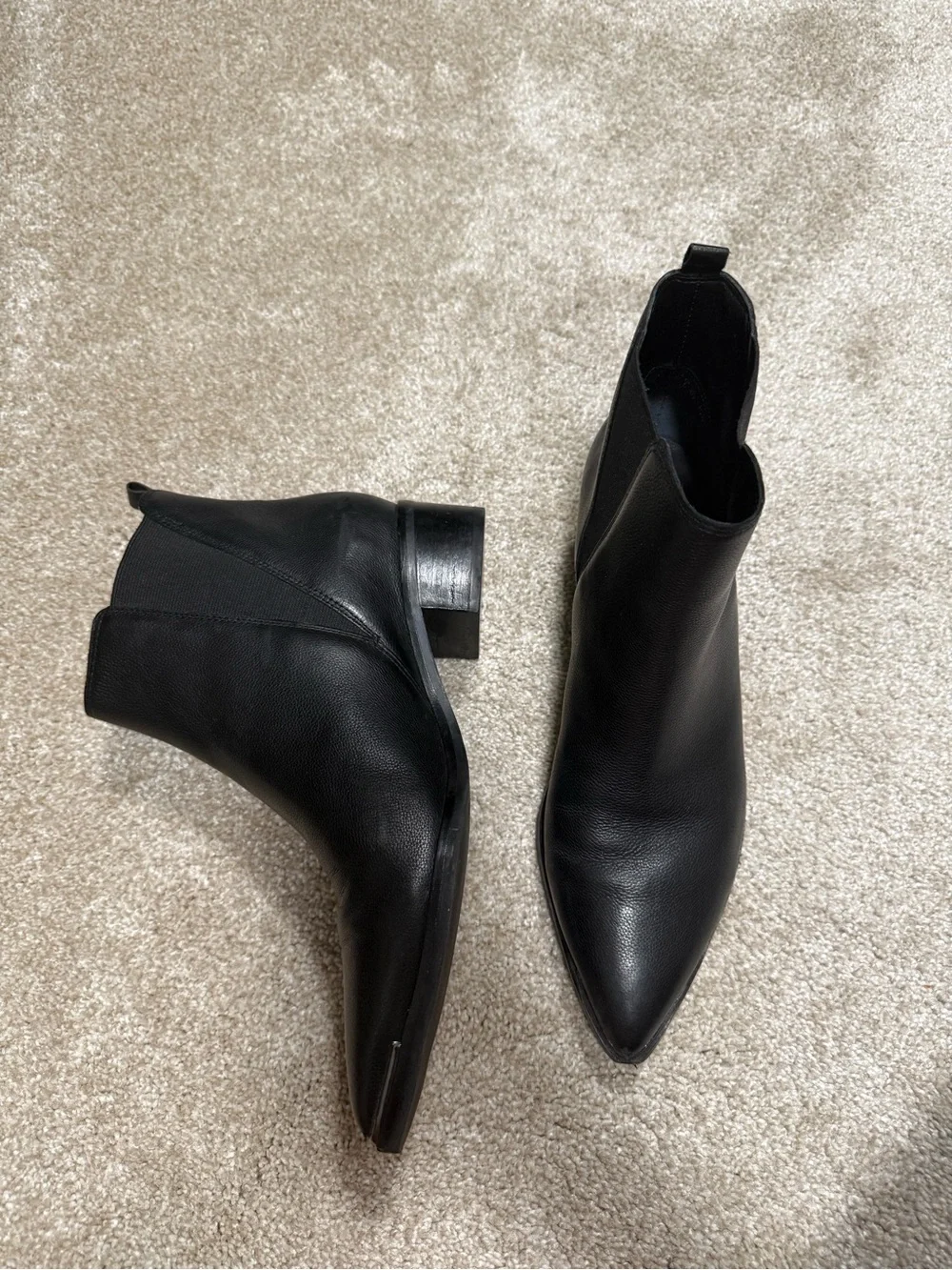 Marc Fisher Yale Pointy Toe Chelsea Leather Bootie